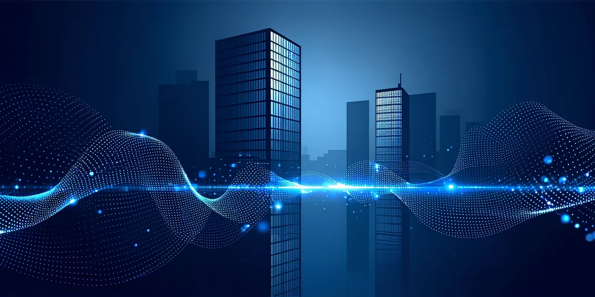 Abstract illustration representing confidential data processing in financial infrastructure